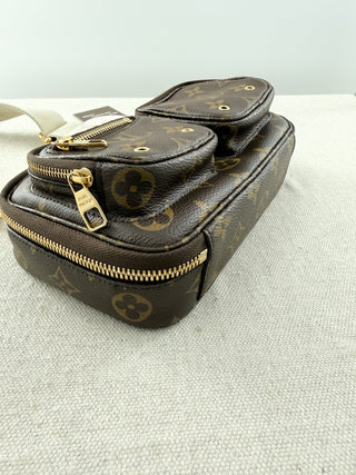 Louis Vuitton utility monogram bag with long strap