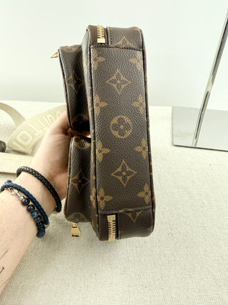 Louis Vuitton utility monogram bag with long strap