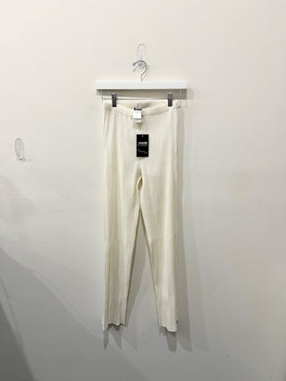 Issey Miyake straight leg plisse elastic waist pants, M