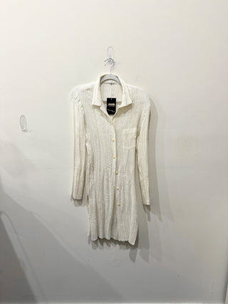 Gucci button down shirt long plisse, L