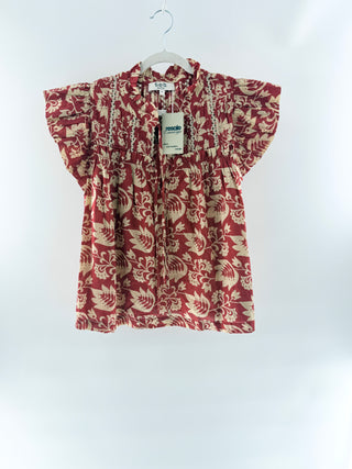 Sea New York ruffle pattern cotton top, S