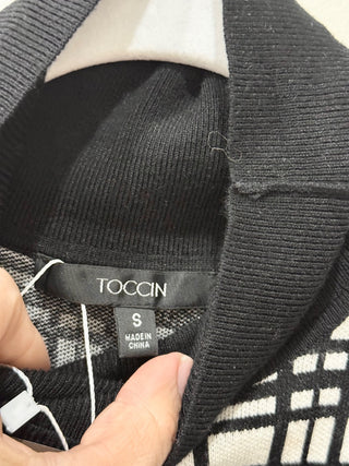 Toccin sleeveless front tie midi dress knit, S