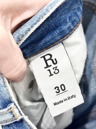 R13 cross over jeans, 30