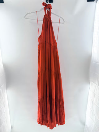Solid & Striped britney dress long halterneck, L
