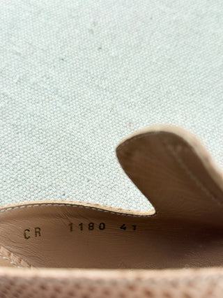 Dolce and Gabbana iguana print mules with DG heel, 41