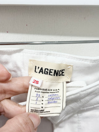 L'Agence wide leg crop jeans, 28
