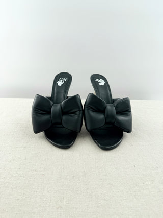 Off white allen bow mule leather, 40