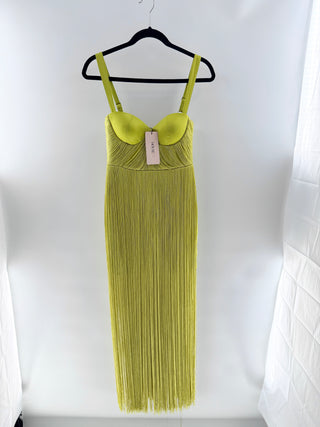 House of CB emee long fringe dress, S