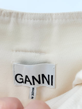 Ganni paper bag waist baggy pants, US 6