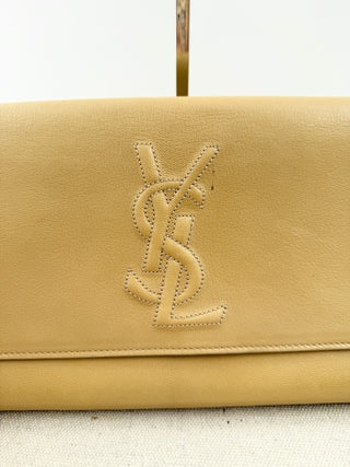 Saint Laurent large belle du jour clutch bag leather