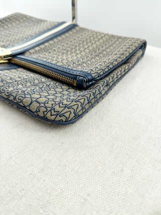 Marc Jacobs monogram print foldover clutch bag