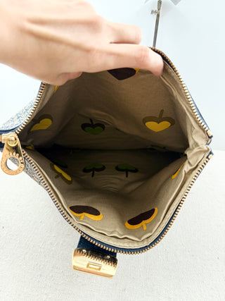Marc Jacobs monogram print foldover clutch bag