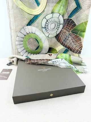 Patek Philippe large 100% cashmere pasilores 2020 print scarf