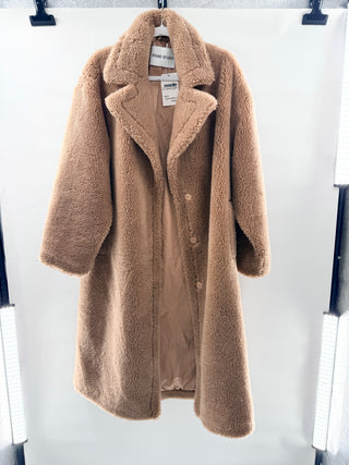 Stand studio faux fur teddy coat, M