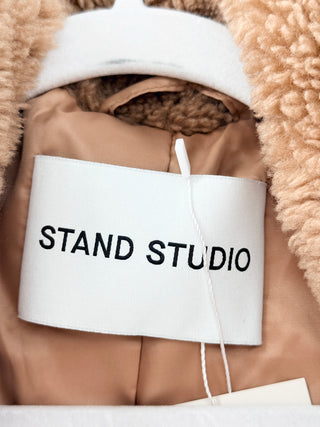 Stand studio faux fur teddy coat, M