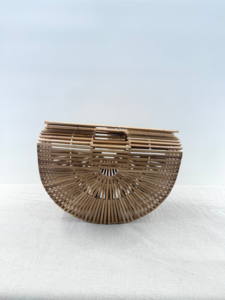 n.a. top handle wooden bag