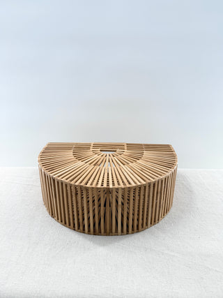 n.a. top handle wooden bag
