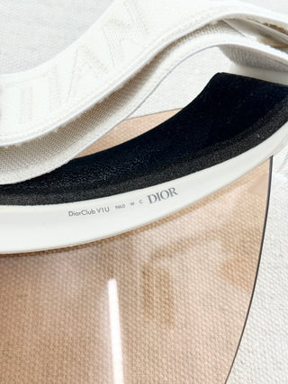 Dior DiorClub V1U Perspex and cotton-blend jacquard visor