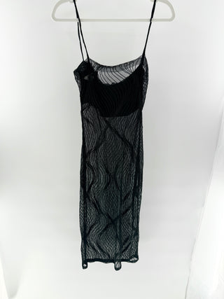 Tomaso Stefanelli lace dress mini with half slip, 40 IT / US 4