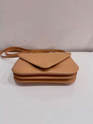 Bottega Veneta Mount Small Cob Calfskin Crossbody Bag Almond Medium