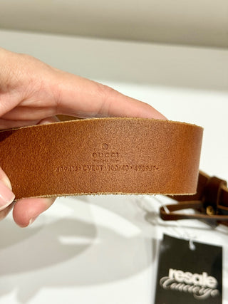 Gucci leather wide GG marmont belt, 100/40