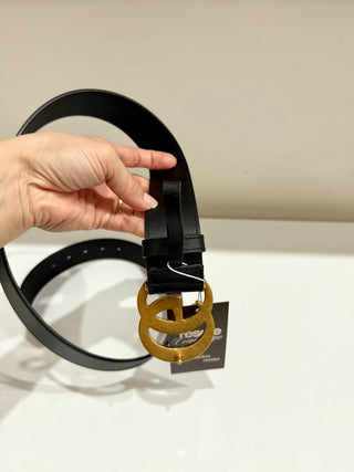 Gucci leather wide GG marmont belt, 100/ 40