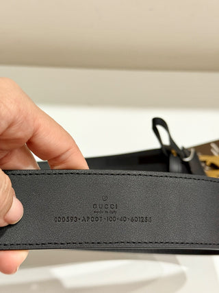 Gucci leather wide GG marmont belt, 100/ 40