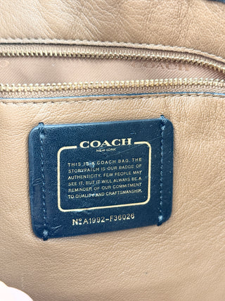 Coach leather large hobo bag with long strap
