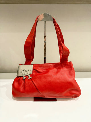 Fabrizio Poker medium size leather shoulder bag