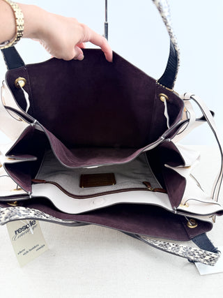 Coach large leather harmony hobo shoulder bag