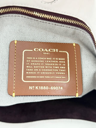 Coach large leather harmony hobo shoulder bag