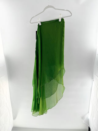 Rene Ruiz silky ruffle skirt maxi, M/L