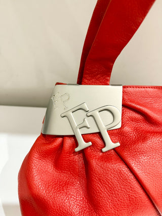 Fabrizio Poker medium size leather shoulder bag