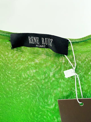 Rene Ruiz silky ruffle skirt maxi, M/L