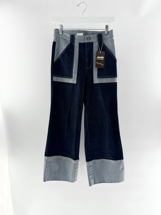 Cinq a sept 2 tone cuffed jeans, 2