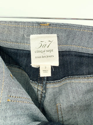 Cinq a sept 2 tone cuffed jeans, 2