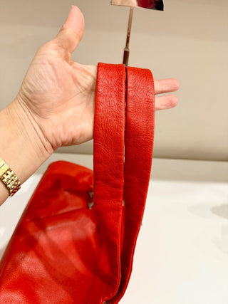 Fabrizio Poker medium size leather shoulder bag