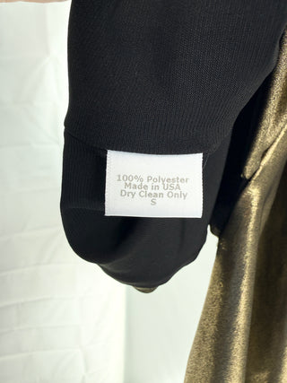Nonchalant stretchy metallic mini skirt, S