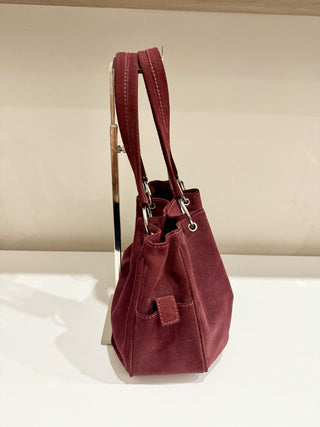Desmo suede medium size shoulder bag
