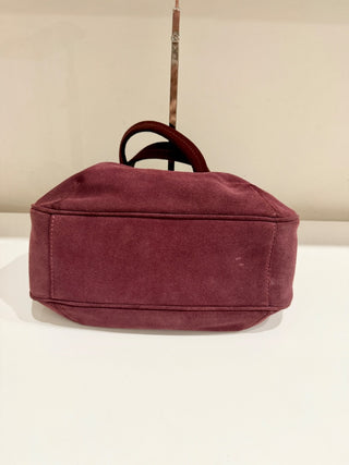 Desmo suede medium size shoulder bag