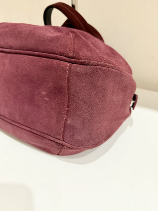 Desmo suede medium size shoulder bag