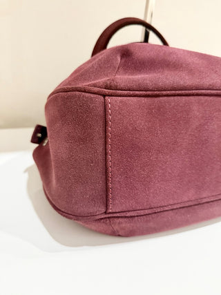 Desmo suede medium size shoulder bag