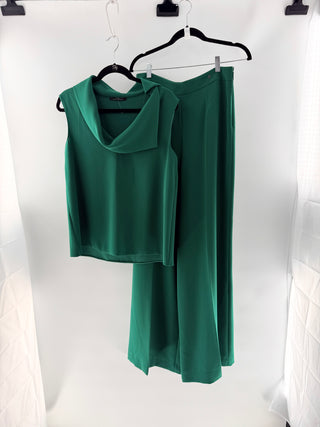 Carolina Herrera Sleeveless Top w/ Wide Trousers, Top 8 / Bottom 4