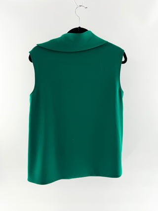 Carolina Herrera Sleeveless Top w/ Wide Trousers, Top 8 / Bottom 4