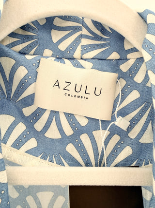 Azulu pattern blazer top, XS