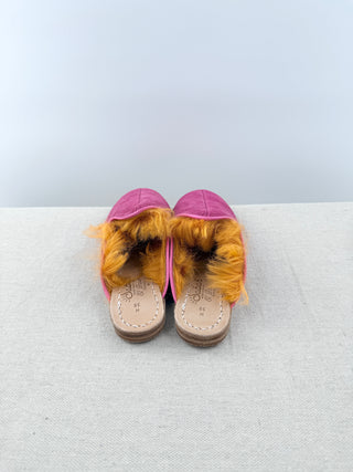 Sabah suede and fur mules, 38
