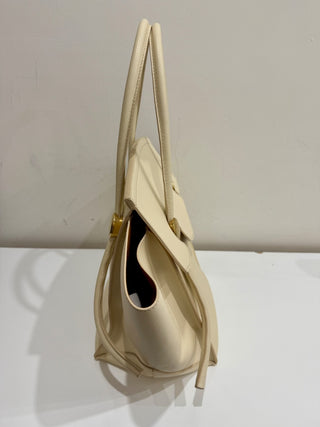 Proenza Schouler Pipe Leather Top-Handle Tote Bag Cream Women's Large