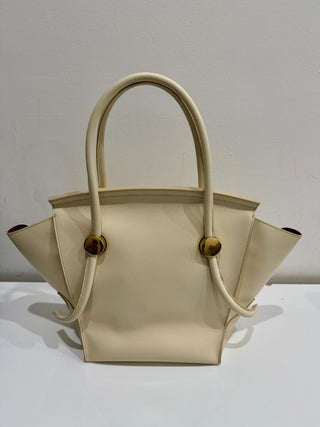 Proenza Schouler Pipe Leather Top-Handle Tote Bag Cream Women's Large