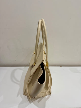 Proenza Schouler Pipe Leather Top-Handle Tote Bag Cream Women's Large