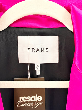 Frame satin set blazer and mini skirt, top XS / bottom 4